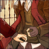 mrkinch: Erik reaching back for Charles as they walk a park path in late autumn (Erik and Charles)