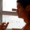 skyward_eyes: Harry Shum Jr as Mike Chang in Glee (*That Was The Last Hotdog (Sad))