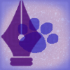 wordmage: Pen nib with a paw print (Default)