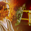 quinara: Buffy standing at the back of her house, looking grumpy by a tree. (Buffy Flooded)