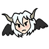thistledear: scowling chibi aerael head (scowl)