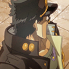 starmark: (BEHIND ☆ is he posing in a parked car)
