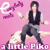 attie: Thumb-sized Piko 'shopped sitting on Piko's hand. 'Cause everybody needs a little Piko. (utaite - little piko)