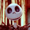 outlineofash: Jack Skellington smiling in delight. (Smile - Delighted)