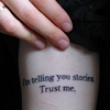princess: tattoo of janette winterson quote (stories)