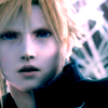 megpie71: AC Cloud Strife looking toward camera in Sleeping Forest (WTF)