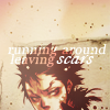 anaraine: A crop of Xanxus di Vongola with a mildly cranky expression, accompanied by the text "running around leaving scars". ([khr] who do you think you are)