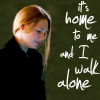 elfin: image:  olivia;  text: it's home to me and i walk alone (fringe.olivia alone)