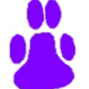 xteensforever: a purple pawprint (pawprint)