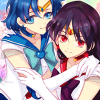 faithfulflame: <user name=livebites> (Rei and Ami Embrace)