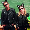 automaticdoor: jeff and britta from community dressed up in "cool cat" costumes (jeff britta cool cats)