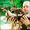 spindizzy: Jensen making his robot dinosaur hump his DIY dog. (Make the dollies kiss)