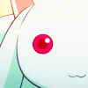 wundagore: A close of up Kyuubey's eye and mouth, with his usual vacant expression. (madoka magica ☆ contract?)