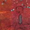 quinara: Little cartoon girl from the Devics' Distant Radio EP cover. (Devics Distant Radio)