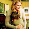 havocthecat: henry hugging emma tightly while she awkwardly holds him (ouat emma and henry)