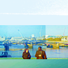 oxoniensis: luther and alice with the river thames in the background (fandom: luther hell from heaven)