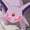 chrysalissystem: espeon with glowing red eyes (jewel)