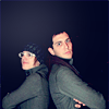 greedy_dancer: Gabe and Mikeyway back to back (Bandom: Gabe & Mikey)