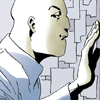 exceptfebruary: calendar man leaning against the glass, interested (Every Son Has a Mother)