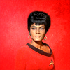 esteefee: gorgeous Uhura in red against red background (uhura)