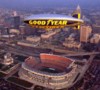 antimony: photo of the goodyear blimp over Cleveland, OH (goodyear blimp)