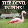 lilly_c: Bernard with Mr Jarvis driving in the bacground the devil in pink in pale pink text (Bernard - devil in pink)