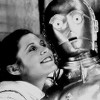 highlyeccentric: Leia/Carrie Fisher with C3PO (Leia and Threepio)